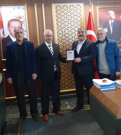 Emekliler Derneği yönetiminden Başkan Sunar’a ziyaret