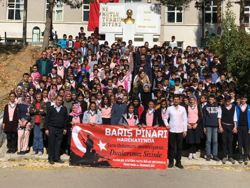 Öğrenciler Mehmetçik için Fetih süresini okudu, dua etti