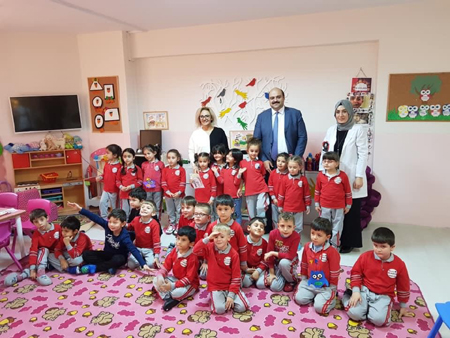 Başkan Orhan’dan anaokuluna minik sürpriz