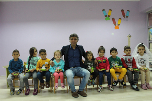 Miniklerle iç içe…