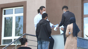 Erzurum’da Covid-19 tedbirleri kapsamında AYT sınavı