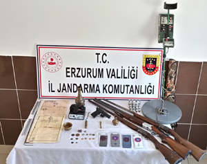 Erzurum’da kaçak tarihi eser operasyonu