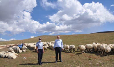 Mera göçer çadırları ziyaret edildi