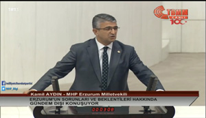 Kamil Aydın Erzurum’un sorunlarını anlattı