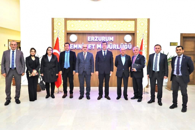 Erzurum Kent Konseyi’nden Emniyet Müdürü Tuncer’e ziyaret