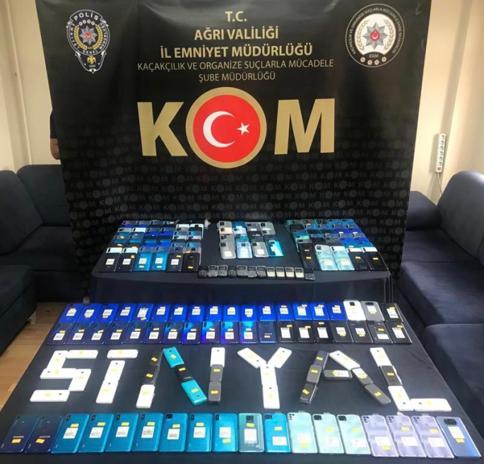 Ağrı’da gümrük kaçağı cihazlar ele geçirildi