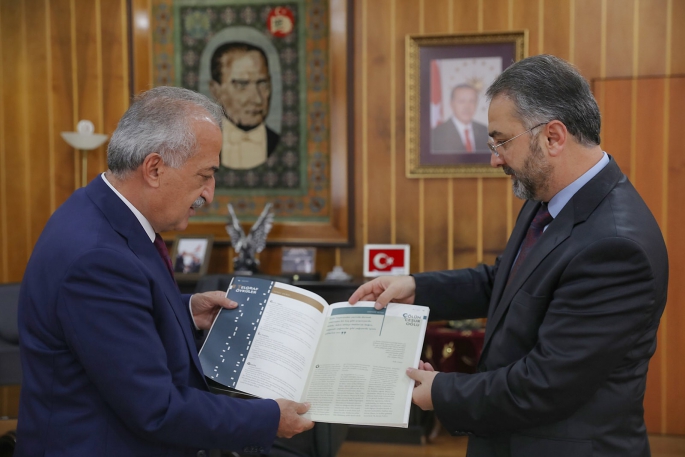 Erzurum İl Müftüsü Yıldırım, Rektör Çomaklı’yı ziyaret etti