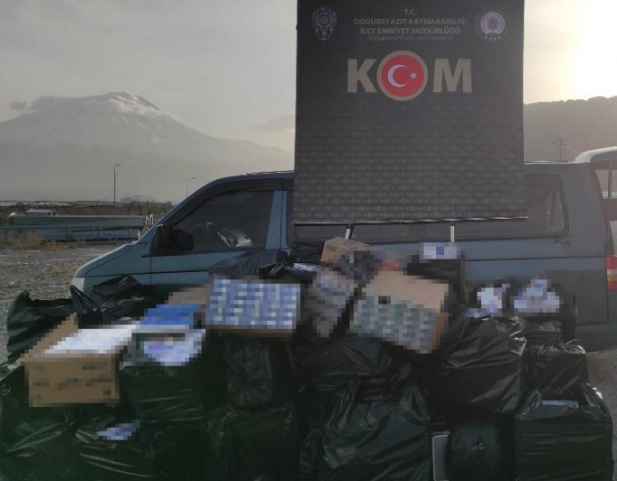 Ağrı’da 40 bin 530 paket kaçak sigara ele geçirildi