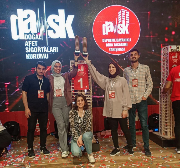 Atatürk Üniversitesi, DASK depreme dayanıklı bina tasarımı yarışması 2022’den birincilikle döndü