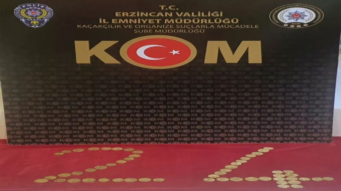 Bizans dönemine ait 55 adet sikke ele geçirildi