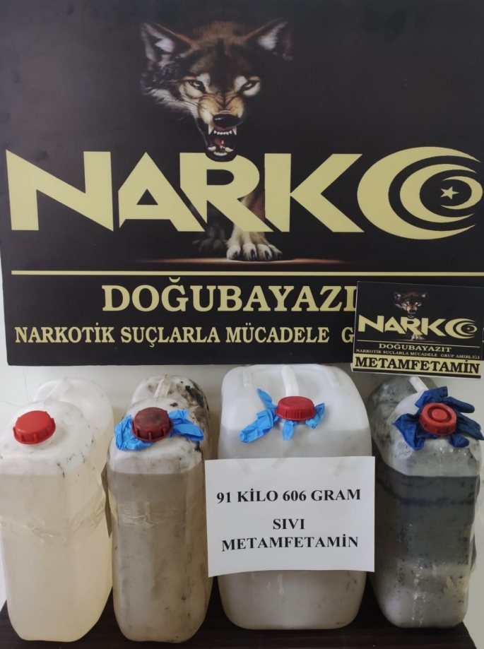 Ağrı’da bir tırdan 91 kilo metamfetamin ele geçirildi