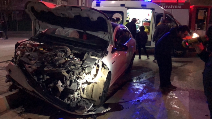 Elazığ’da trafik kazası: 1 yaralı