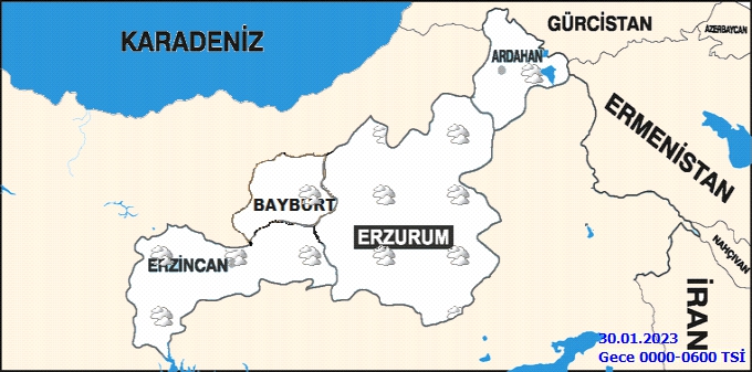 ERZURUM’UN KAR HASRET SONA ERDİ