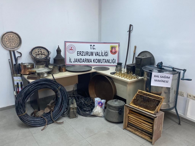 Erzurum’da çok sayıda faili meçhul hırsızlık olayı aydınlatıldı: 4 tutuklama