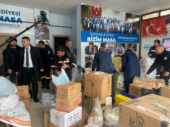 İspirliler depremzedeler için seferber oldu