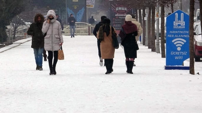 Kış yüzünü göstermeye başladı