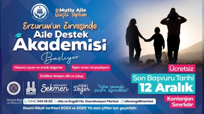Aile destek akademisi başlıyor
