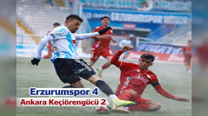 Erzurumspor kupaya moralli veda etti