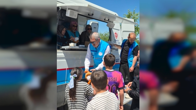 Müftü Çapçı LGS Günü öğrencileri yalnız bırakmadı