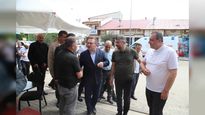 Narman’da esnaf ve vatandaş ziyaretleri