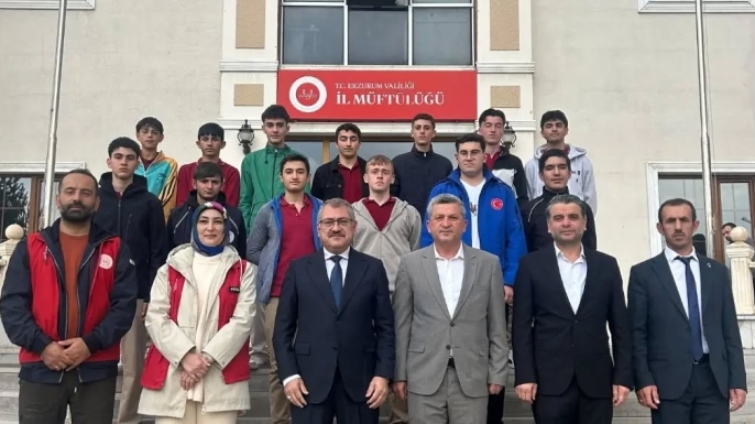 Öğrencilerden Müftü Çapçı’ya anlamlı ziyaret