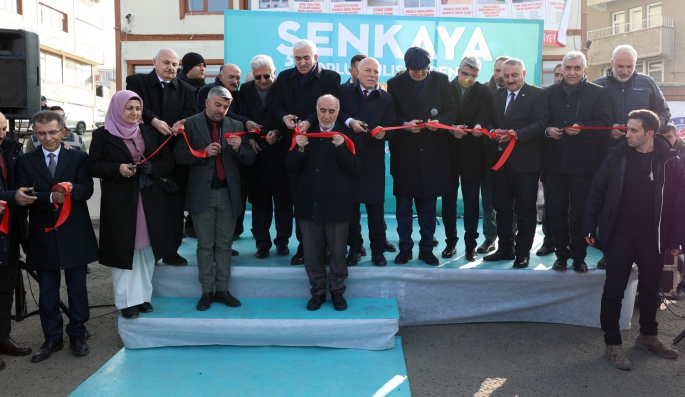 Büyükşehir Şenkaya’daki yatırımlarının açılışını yaptı