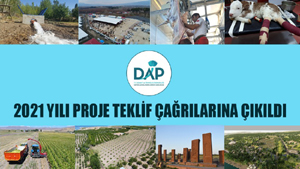 DAP Bölge Kalkınma İdaresi Başkanlığı 2021 yılı proje teklif çağrısı yapıldı