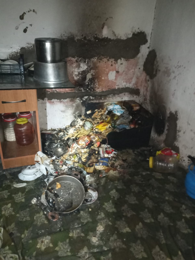 Elazığ’da ev yangını