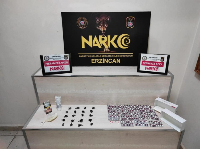 Erzincan'da uyuşturucu satıcılarına yönelik operasyonda 2 kişi tutuklandı