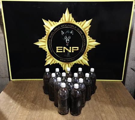 Erzurum’da 14 kilo 450 gram Afyon sakızı ele geçirildi