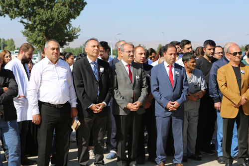 Erzurum’da intihar eden doktor için tören düzenlendi