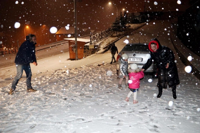 ERZURUM’DA KAR SEVİNCİ