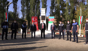 Erzurumlu zabıtalar Azerbaycan’a destek için hazırda bekliyor