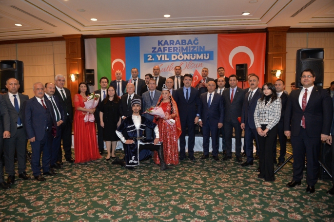 Karabağ zaferinin 2. yılı coşkuyla kutlandı