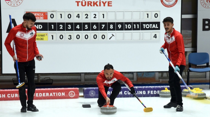Karbeyaz curlıngte fırtına gibi esti