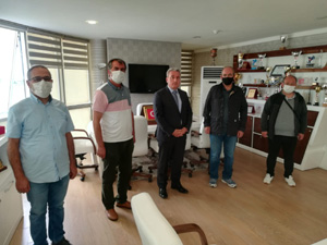 Kayak yöneticileri Gençlik Hizmetleri ve Spor İl Müdürlüğünü ziyaret etti