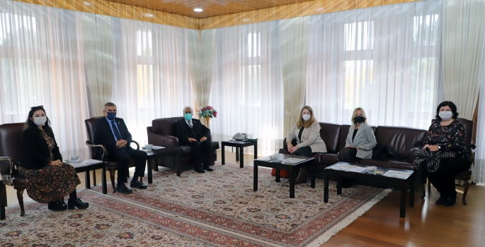 Rektör Çomaklı, ABD Ankara Büyükelçiliği yetkililerini ağırladı