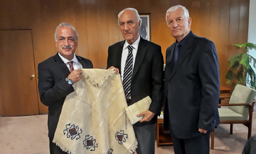 Rektör Çomaklı, Sıtkı Alp ile bir araya geldi